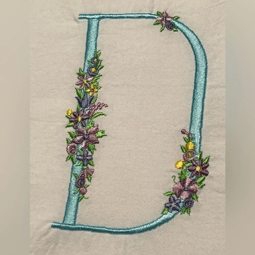 Flour Towel Embroidered DG Collections 100% Cotton 27